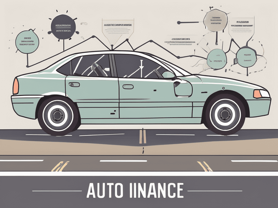 A car with different parts highlighted and labeled