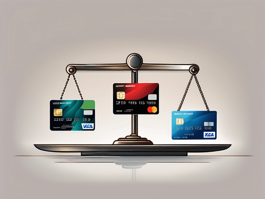 Several different types of credit cards