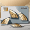 A sesame seed pod opening to reveal three golden credit cards