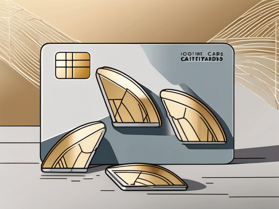 A sesame seed pod opening to reveal three golden credit cards